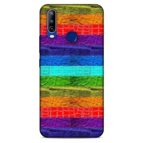 General Mobile GM 10 Kılıf Patchwork (38) Neo Hybrid Kılıf Yeşil Kırmızı Mor