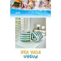 Yeşil Çizgi Desen Her Yaşa Uygun Yürüyen Kolluk, Şişme Deniz Havuz Yüzme Kolluğu, Yüzme Ekipmanları