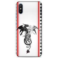 Lopard Xiaomi Redmi 9A Uyumlu Kılıf Tattoo's (49) Ultra Silikon Kılıf Dragon Love