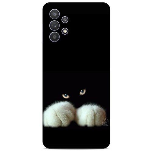 Lopard Samsung Galaxy A32 Uyumlu Kılıf Kediler (50) Shockproof Kılıf Patiler