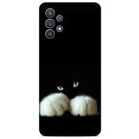 Lopard Samsung Galaxy A32 Uyumlu Kılıf Kediler (50) Shockproof Kılıf Patiler