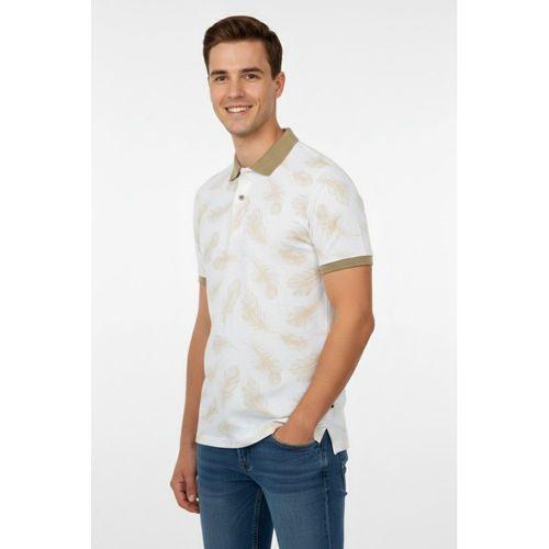 Erkek Yaprak Desenli Polo Yaka Tişört BGL-ST00524