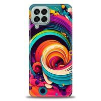 Samsung Galaxy M33 Kılıf HD Baskılı Kılıf - Renk Hortumu + Tam Ekran Koruyucu