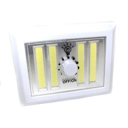 4 Ledli Pilli Led Lamba Güç Ayarlı Led Portatif Lamba Led Işık - Mıknatıslı Yapışkanlı