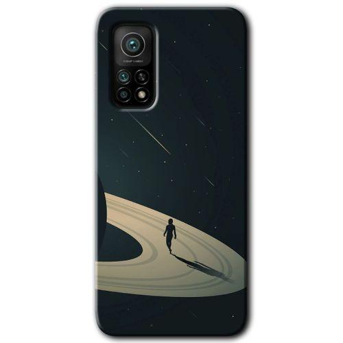 Xiaomi Mi 10T Kılıf HD Desen Baskılı Arka Kapak + Temperli Cam - Space Planet