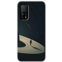 Xiaomi Mi 10T Kılıf HD Desen Baskılı Arka Kapak + Temperli Cam - Space Planet