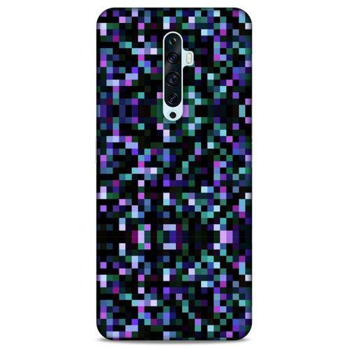 Lopard Oppo Reno 2z Uyumlu Kılıf PiXel (24) Darbe Emici Kılıf Rainbow