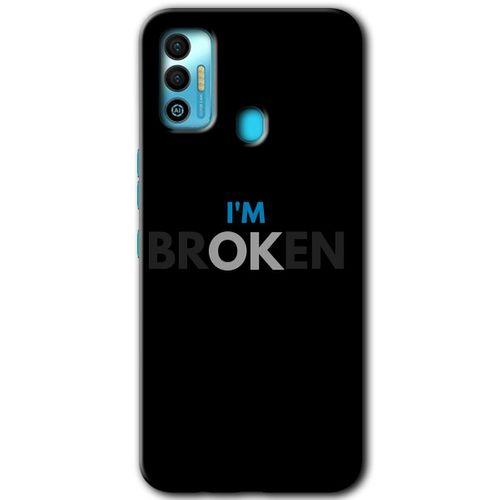 Tecno Spark 7T Kılıf HD Desen Baskılı Arka Kapak - Im Broken