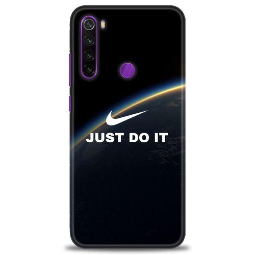 Xiaomi Redmi Note 8 Kılıf HD Baskılı Kılıf - Nike Dünya + Tam Ekran Koruyucu