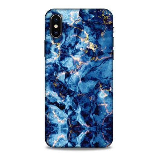 Mermer Desenli (26) Tema Tpu Silikon Kılıf Parliament Mavi Apple Iphone X Kılıf