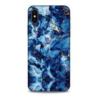Mermer Desenli (26) Tema Tpu Silikon Kılıf Parliament Mavi Apple Iphone X Kılıf