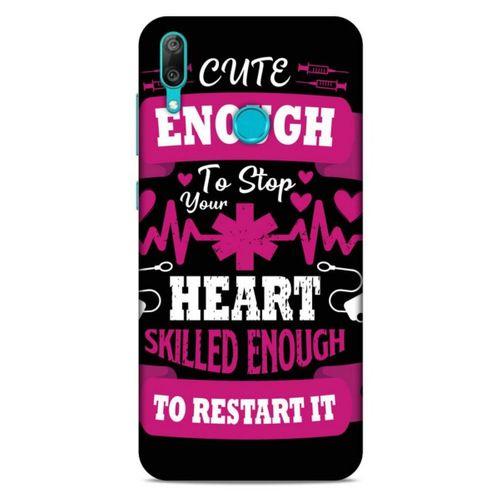 Huawei Y7 Prime 2019 Uyumlu Kılıf Pembe Delisi (43) Thin Fit Kılıf Yazı