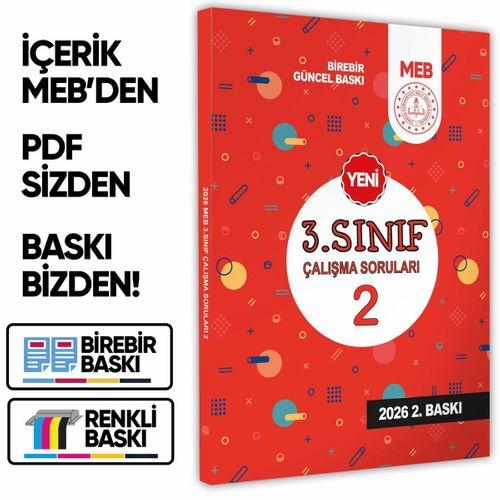 2026 MEB İlkokul 3 Sınıf Çalışma Soruları 2 Tüm Dersler Kazanım Pekiştirme Kitabı BASKI ÜCRETİ