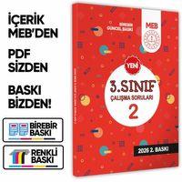 2026 MEB İlkokul 3 Sınıf Çalışma Soruları 2 Tüm Dersler Kazanım Pekiştirme Kitabı BASKI ÜCRETİ