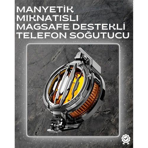 Led Işıklı Telefon Soğutucu | Ultra Sessiz Fan | Mıknatıslı Ve Atlı Bağlantı