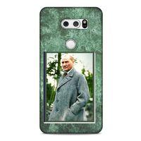 LG K40S Kılıf Atatürk (20) Koruyucu Kılıf Yeşil Mermer