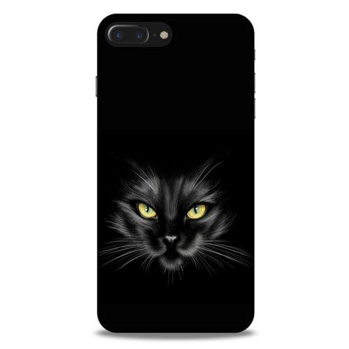 Lopard Apple Iphone 8 Plus Uyumlu Kılıf Kediler (45) Liquid Air Kılıf Sarı Asalet