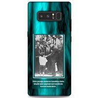 Samsung Galaxy Note 8 Kılıf Atatürk (9) Kılıf Turkuaz