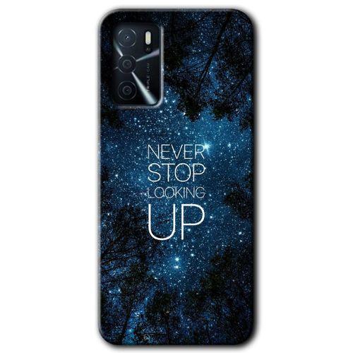 MRCİLETİSİM Oppo A16 Kılıf Baskılı Kapak - Stars Wallpaper + 5D Tam Kaplayan Cam