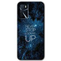 MRCİLETİSİM Oppo A16 Kılıf Baskılı Kapak - Stars Wallpaper + 5D Tam Kaplayan Cam
