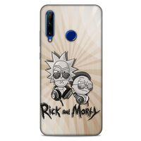 Huawei Honor 20 Lite Uyumlu Kılıf Rick And Morty (16) Kalın Kılıf Jessica