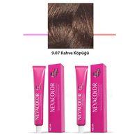 2 li Set Premium 9.07 Kahve Köpüğü - Kalıcı Krem Saç Boyası 2 X 50 g Tüp