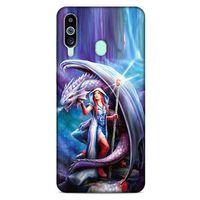 Samsung Galaxy M40 Kılıf Dragons (31) TPU Kılıf Ejderha ve Sahibe