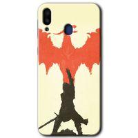Samsung Galaxy M10s Kılıf HD Desen Baskılı Arka Kapak + Temperli Cam - Dragon Hunter 1