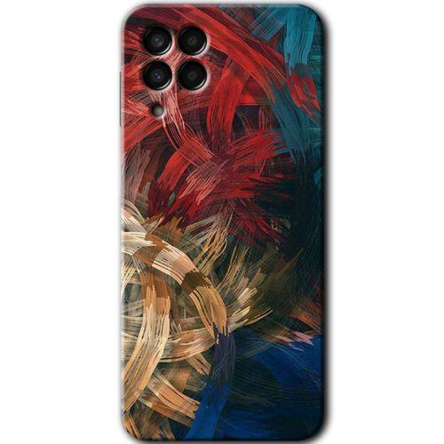 Potkal Hediye Fabrikası Samsung Galaxy M33 HD Baskılı Kılıf + 9D Tam Ekran Koruyucu - Karma Boyalar