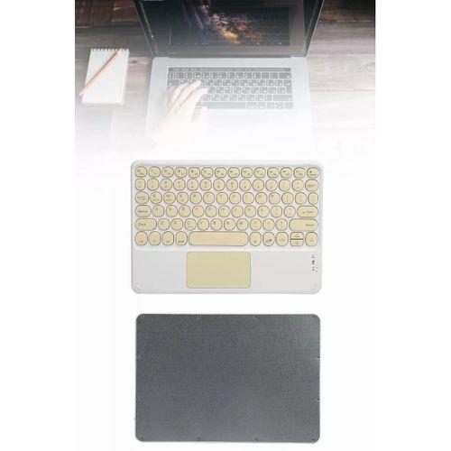 Touchpad Tüm Cihazlara Uyumlu Bluetooth Klavye Touchpad Slim Kablosuz Wifi Q Klavye