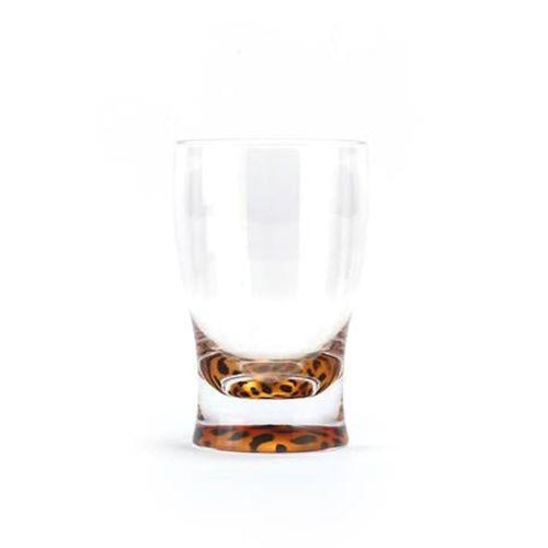 2 Adet Diş Fırçalık Macun Kabı Leopar Akrilik 6X6X11Cm 270Ml Banyo Seti