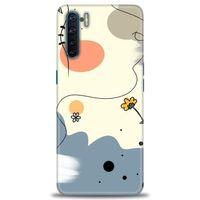 Oppo A91 / Reno 3 Kılıf HD Baskılı Kılıf - Papatya + Tam Ekran Koruyucu