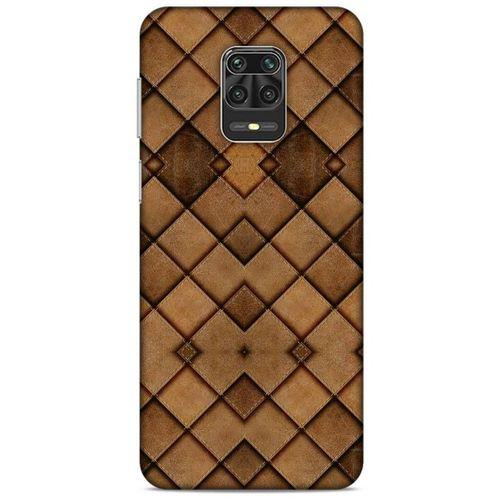 Xiaomi Redmi Note 9S Kılıf Patchwork (26) Tpu Silikon Kılıf Açık Kahverengi