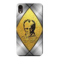 iPhone XR Kılıf Atatürk İzin Silinmez Baskılı Esnek TPU Silikon