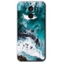 General Mobile GM 8 HD Baskılı Kılıf + 9D Tam Ekran Koruyucu - Deniz Kıyısı