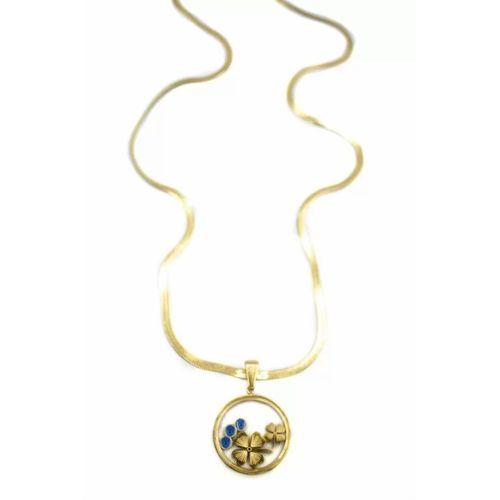 Yoncalı Fanus İtalyan Kolye - Altın