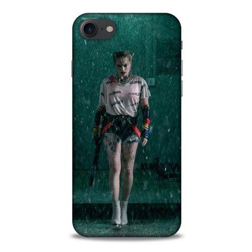 Apple Iphone 7 Uyumlu Kılıf Harley Quinn (12) Koruyucu Silikon Yeşil Yağmur
