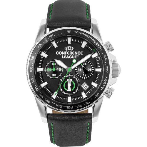 Jacques Lemans JL.ECL-102A Uefa Conference Quartz Deri Siyah 42 mm Erkek Kol Saati