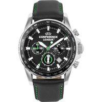 Jacques Lemans JL.ECL-102A Uefa Conference Quartz Deri Siyah 42 mm Erkek Kol Saati