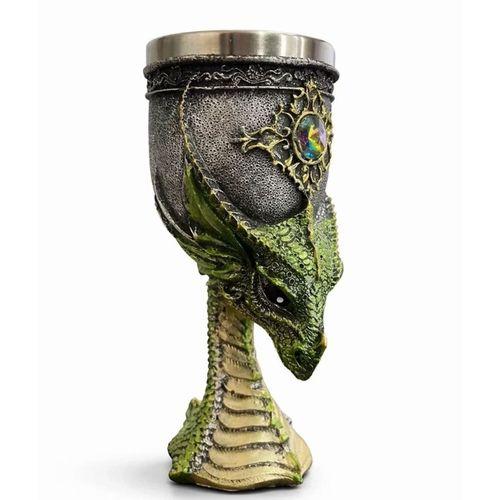 Ejderha Tasarımı 3d Kabartmalı Çelik Kadeh Bardak Alk4374