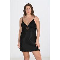 2'li Siyah Sabahlık Takımı Bigsize 6213