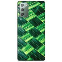 Lopard Samsung Galaxy Note 20 Uyumlu Kılıf Bahar (37) Silicone Cover Bambu Yaprak