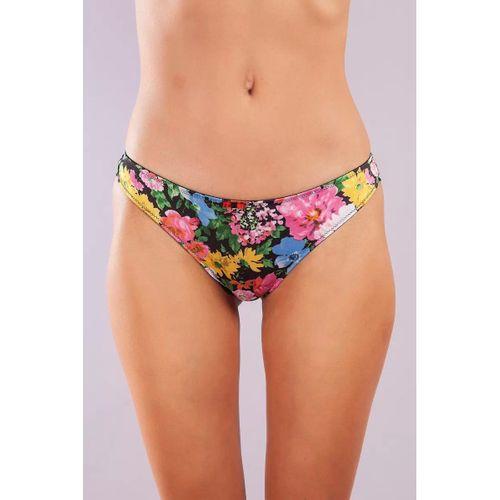 Golshan Garden Brazillian Slip, Kadın Dantelli Çiçek Baskılı Brezilyan Külot