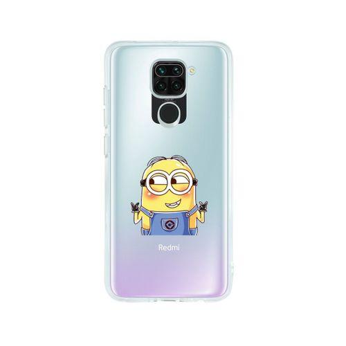 Redmi Note 9 Minions Desenli Premium Şeffaf Silikon Kılıf
