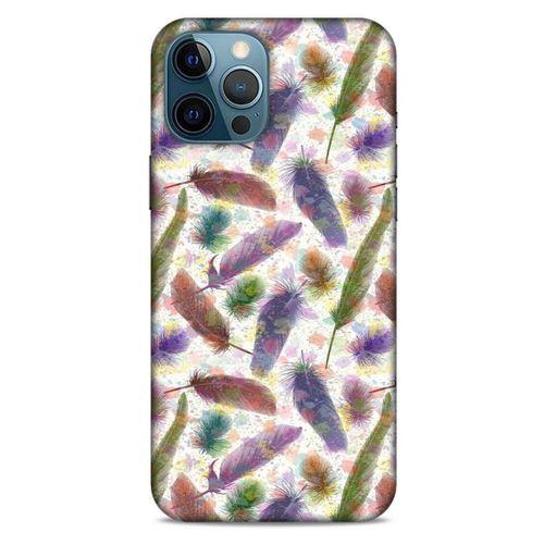 Apple iPhone 12 Pro Max Kılıf Desenli Özel Seri Tüyler (33) Hybrid Kılıf