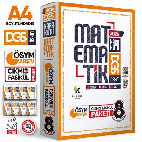 2026 DGS MATEMATİK Kara Kutu 8li Fasikül SETİ ÖSYM Çıkmış Soru Bankası Çözümlü Modüler PAKET