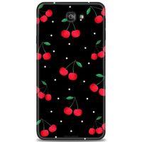 Samsung Galaxy J7 Prime Kılıf HD Baskılı Kılıf - Kirazlar + Tam Ekran Koruyucu