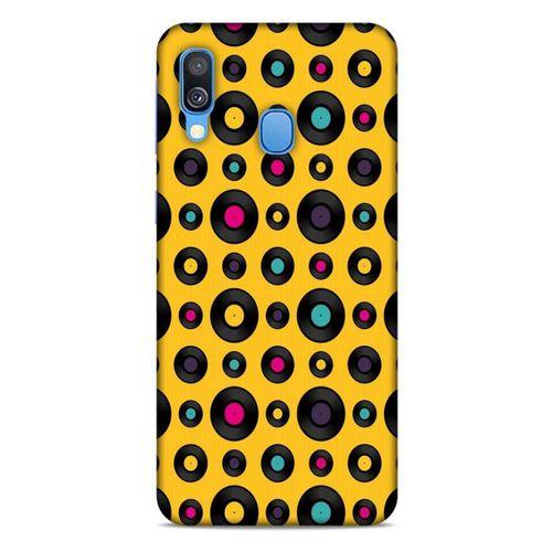 Retro (42) Desen Rugged Armor Kılıf Renkli Samsung Galaxy A40 Kılıf
