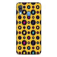 Retro (42) Desen Rugged Armor Kılıf Renkli Samsung Galaxy A40 Kılıf