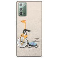 Samsung Galaxy Note 20 Kılıf FunnyMaX (17) Tasarım Kılıf Bej Zürafa